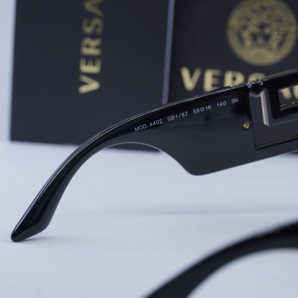 Versace VE4402 GB1/87 Square Sunglasses – Black/Dark Grey - Picture 7 of 11